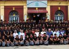 Students and staff at the Higher Education Center